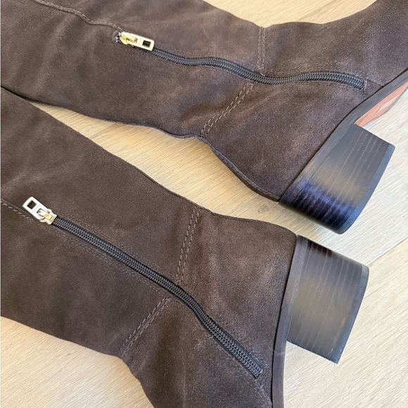 Leather Coach over the knee boots - Picture 2 of 6